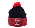 Mütze Mitchell & Ness Chicago Bulls Two Tone Pom Beanie HWC Black