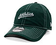 Kappe New Era - MLB Contrast Stitch 9TWENTY - Oakland Athletics - Dark Green / White
