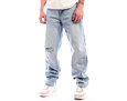Hose Karl Kani - OG Distressed Straight Leg Jeans - Blue