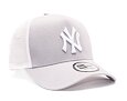 Kappe New Era - MLB Clean 9FORTY Trucker - NY Yankees - Gray / White