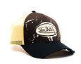 Kappe Von Dutch - Paint Splash Print & Embroidery Baseball - Brown / Black / Yellow