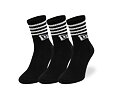 3 Paar Socken New Era Stripe Crew 3Pack Black