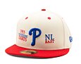 Kappe New Era 59FIFTY MLB 93 Division Philadelphia Phillies - Off White