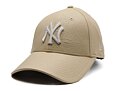 Damen Kappe New Era - MLB Crinkled PU 9FORTY - NY Yankees - Stone