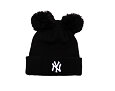 Damen Mütze New Era - MLB Double Pom Beanie - NY Yankees - Black / White