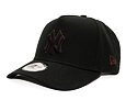 Kappe New Era - MLB Team Outline 9FORTY A-Frame - NY Yankees - Black / Burgundy