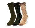 Socken New Era - Camo Crew Socks 3pk - Olive