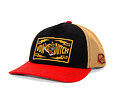 Kappe Von Dutch - Tiger Head Patch Premium Trucker - Black / Red / Tan