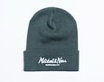Mütze Mitchell & Ness Branded Pinscript Cuff Knit Dark Green