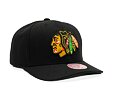 Kappe Mitchell & Ness - NHL Team Ground 2.0 Pro Snapback - Chicago Blackhawks - Black