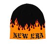 Mütze New Era - Knit Thin Flame Skull Knit - Orange
