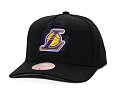 Kappe Mitchell & Ness - NBA Tilted Pro Snapback - Los Angeles Lakers - Black