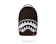 Rucksack Sprayground - Brown And Cream Drip Check Shark Backpack