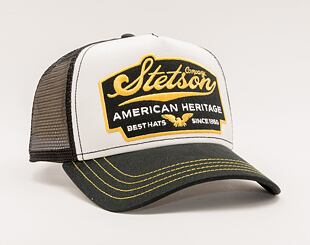 Kappe Stetson - Trucker Cap American Heritage - Black/White