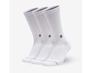 Socken Stance - ICON 3 PACK - White