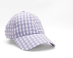 Damen Kappe New Era 9TWENTY MLB Womens Gingham  - NY Yankees - Pastel Lilac / White