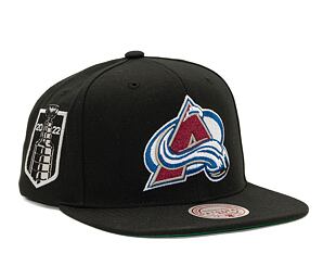 Kappe Mitchell & Ness NHL Top Spot Snapback Colorado Avalanche Black