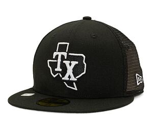 Kappe New Era 59FIFTY MLB "2022 Batting Practice" Texas Rangers - Black