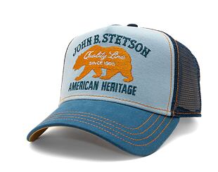 Kappe Stetson - Trucker Cap Bear - Light Blue/Blue