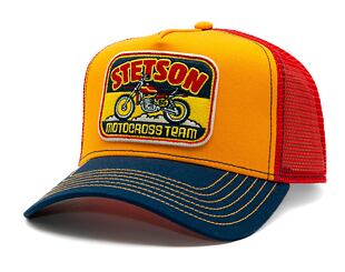 Kappe Stetson - Trucker Cap Motocross Team - Navy/Orange