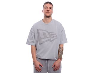 T-Shirt New Era - Tech Flag Oversized Tee - Dolphin Grey