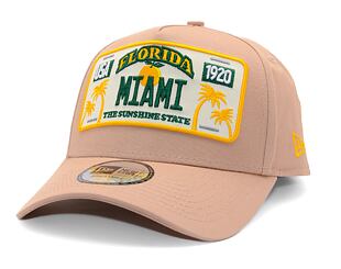 Kappe New Era - License Plate 9FORTY A-Frame - Light Brown