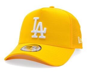 Kappe New Era - MLB Essential 9FORTY Trucker - LA Dodgers - Grilled Yellow / Blue