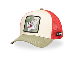 Kappe Capslab - Trucker Looney Tunes - Bugs Bunny - Cream / Red