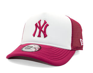 Kappe New Era - MLB World Series 9FORTY Trucker - NY Yankees - Cherry / White
