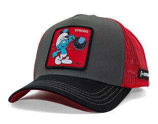 Kappe Capslab - Smurfs Trucker - Strong - Black / Red