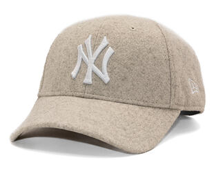 Kappe New Era - MLB Melton Wool 9FORTY - NY Yankees - Stone / White