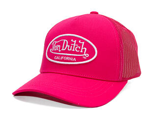 Kappe Von Dutch - Trucker - Cali Patch Electric Pink