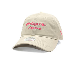 Damen Kappe New Era - Branded Slogan 9TWENTY - Stone / Pink