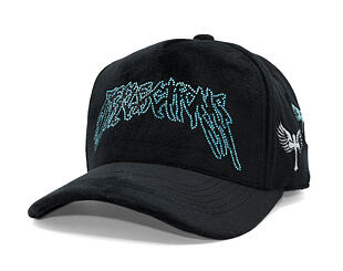 Kappe Reflection Luxury New Angel Cap - Black Baby Blue Script