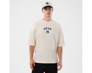 T-Shirt New Era - MLB Waffle Box Tee - NY Yankees - Off White