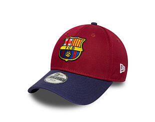 Kinder Kappe New Era - Contrast Stitch 9FORTY - Barcelona FC - Cardinal / Navy