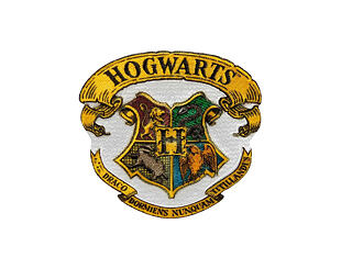 Bügelbild Monoquick - Harry Potter Bradavice školní znak 6,3 x 5,7 cm