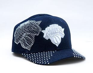 Kappe Mitchell & Ness - NBA Run Stitch Pro Snapback - New York Knicks - Blue