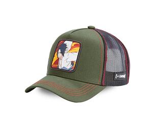 Kappe Capslab Trucker - Naruto - Sasuke - Olive Green