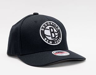 Kappe Mitchell & Ness Team Ground 2.0 Stretch Snapback Brooklyn Nets Black