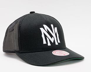 Kappe Mitchell & Ness Essential Trucker Snapback Branded Black
