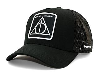 Kappe Capslab - Trucker Harry Potter Trucker Deadly Hollows Dark Arts - Black