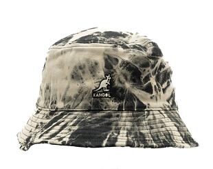 Hut Kangol Tie Dye Bucket Bleached Black
