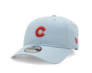 Kappe New Era - 9FORTY Summer Washed - Chicago Cubs - Pastel Blue / Scarlet