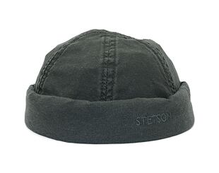 Mütze Stetson Docker Delave Organic Cotton Black