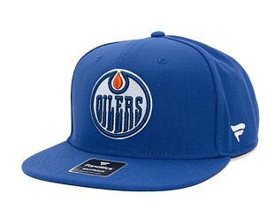 Kappe Fanatics - Edmonton Oilers - A/CAP Str Mid Crn Adj Sqv Sbk - Blue Cobalt