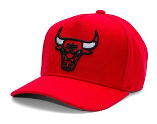 Kappe Mitchell & Ness - Chicago Bulls - Kicking Wool Pro Strapback - Red