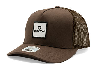 Kappe Brixton - Alpha Block Np C Mp Trucker Hat - Brown/Brown