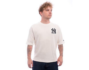 T-Shirt New Era - MLB Waffle Tee - NY Yankees - Off White