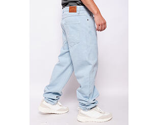 Hose Karl Kani Small Signature Baggy Five Pocket Denim bleached blue